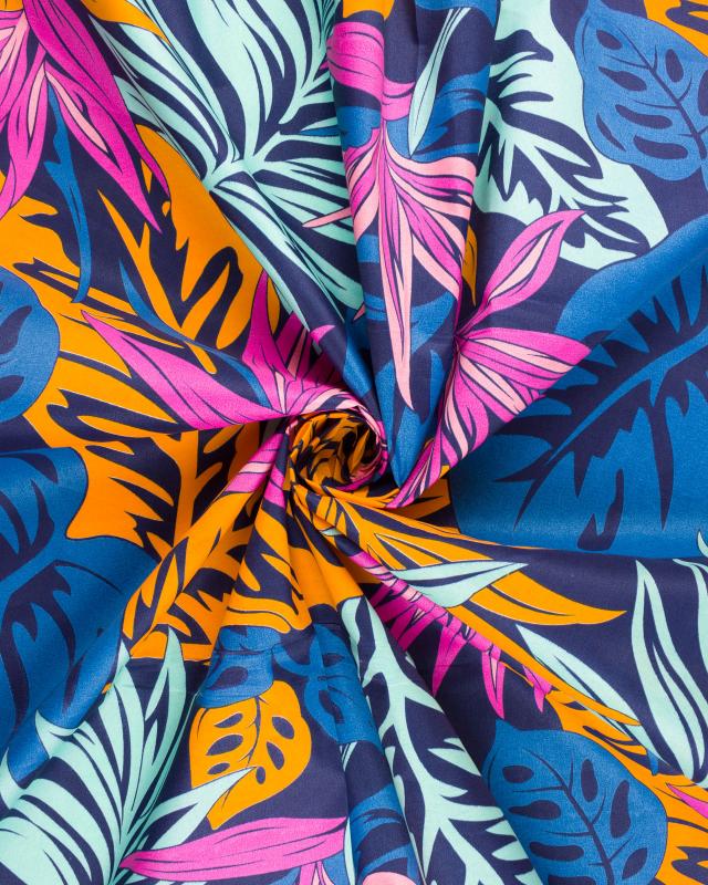 Polynesian fabric RAO ERE Blue - Tissushop